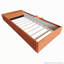 Lit de jour rembourré en velours avec escalier et repose-pieds avec rangement-915249264-915249265