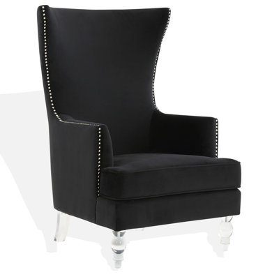 Bree 73.914Cm Wide Velvet Wingback Chair