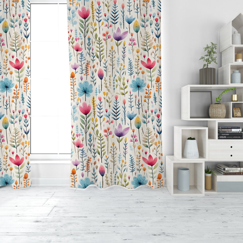 Dolorese Room Darkening Curtain Pair, 40" W x 61" L