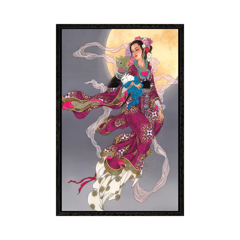 Moonrising - Painting on Canvas, Black Framed, 66.04 cm H x 45.72 cm W