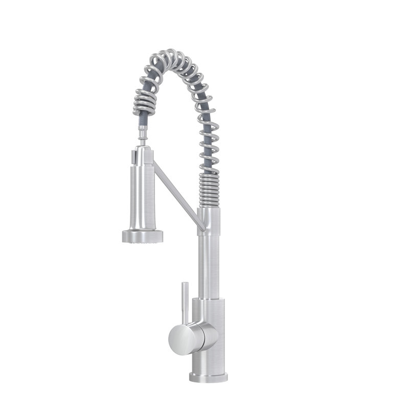 Robinet de cuisine en acier inoxydable 304 - Nickel brossé, conception moderne élégante pour une conception en nickel domestique, durabilité à long terme