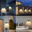 Aedan Black Integrated LED Outdoor Wall Light Built-in Motion Sensor-1788490253