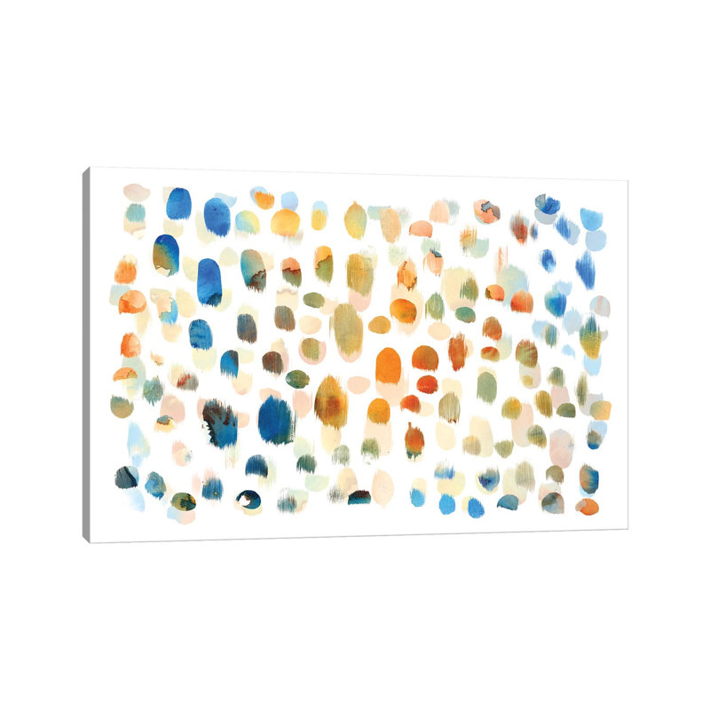 Colour Dabs by PI Galerie - Wrapped Canvas Gallery-Wrapped Canvas Giclée, 20.5cm H x 31cm W