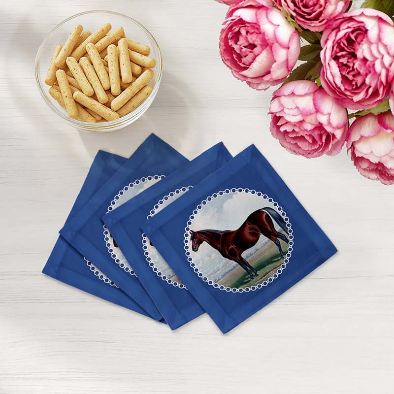 Square Napkins, Blue