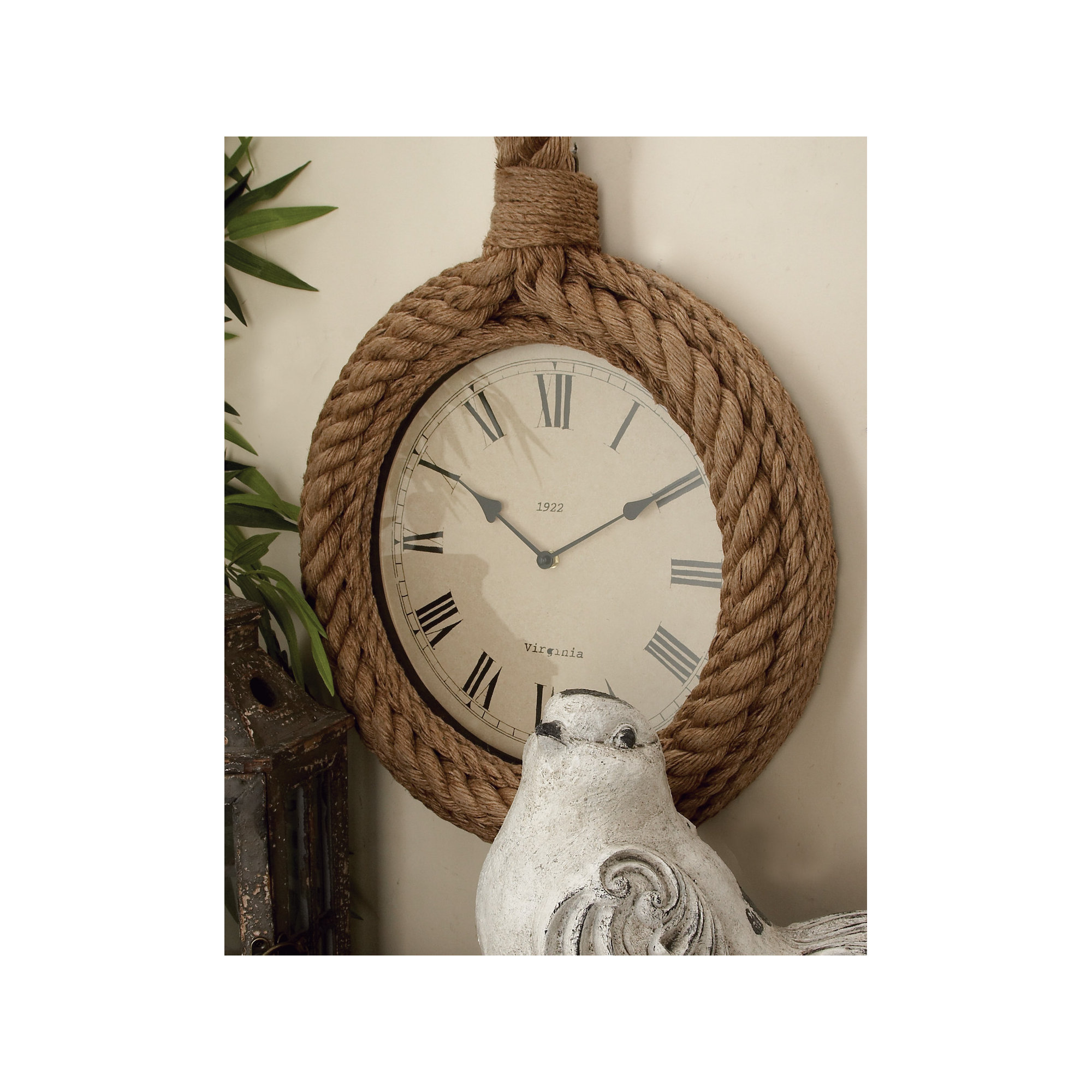 Piara Jute Wall Clock, Small