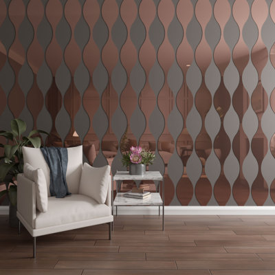 Ozark Adjustable Acrylic Decorative Slat Wall Panel Kit (9-Pack)