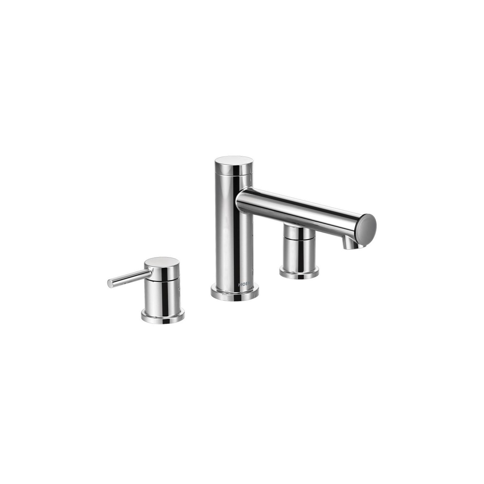 Align Double Handle Deck Mounted Roman Tub Faucet Trim, Chrome