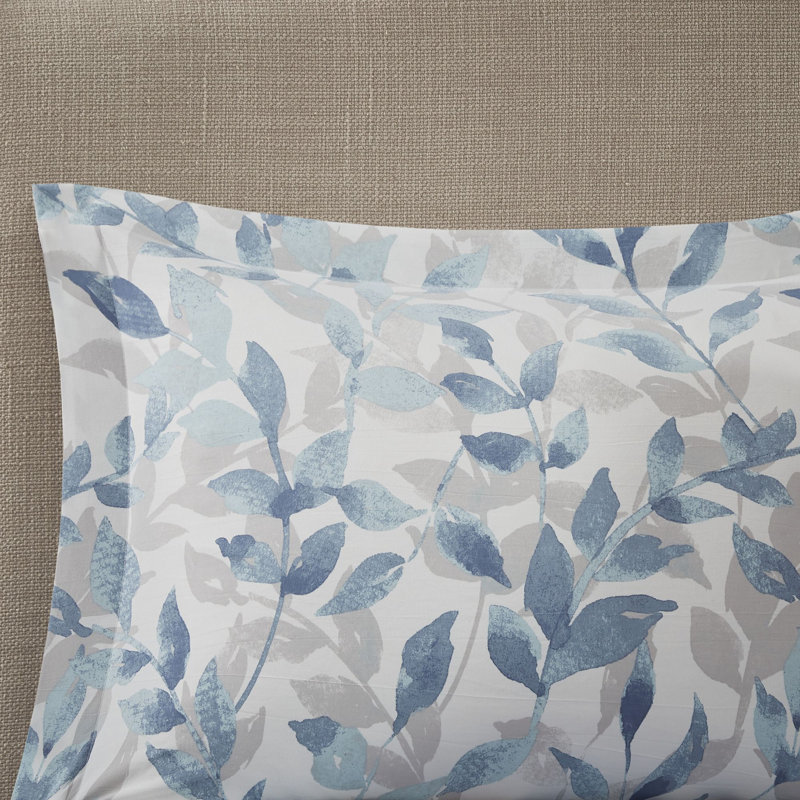 Blue Microfiber Reversible Full Bed in a Bag Set