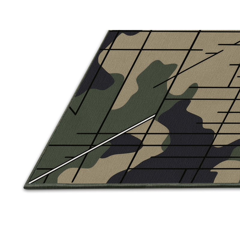 Vector Camo Rug, Square 4'