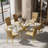 63" Rectangular Tempered Glass Table set-1807972318-1798602259