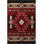 Red Themed Traditional Patterned Fringed Vintage Decorative Rug Machine Washable