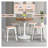 Dantoni Modern Square Stackable Plastic Stool – Indoor & Outdoor Seating, Portable Backless Chair, Patio, Kitchen, Garden, or Event Dining Stool-863585162