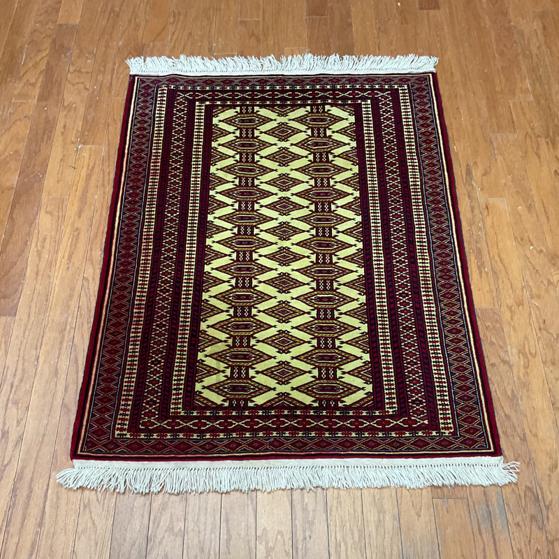 Tapis unique en laine de style rectangle 3 pi x 4 pi 5 po Orietto