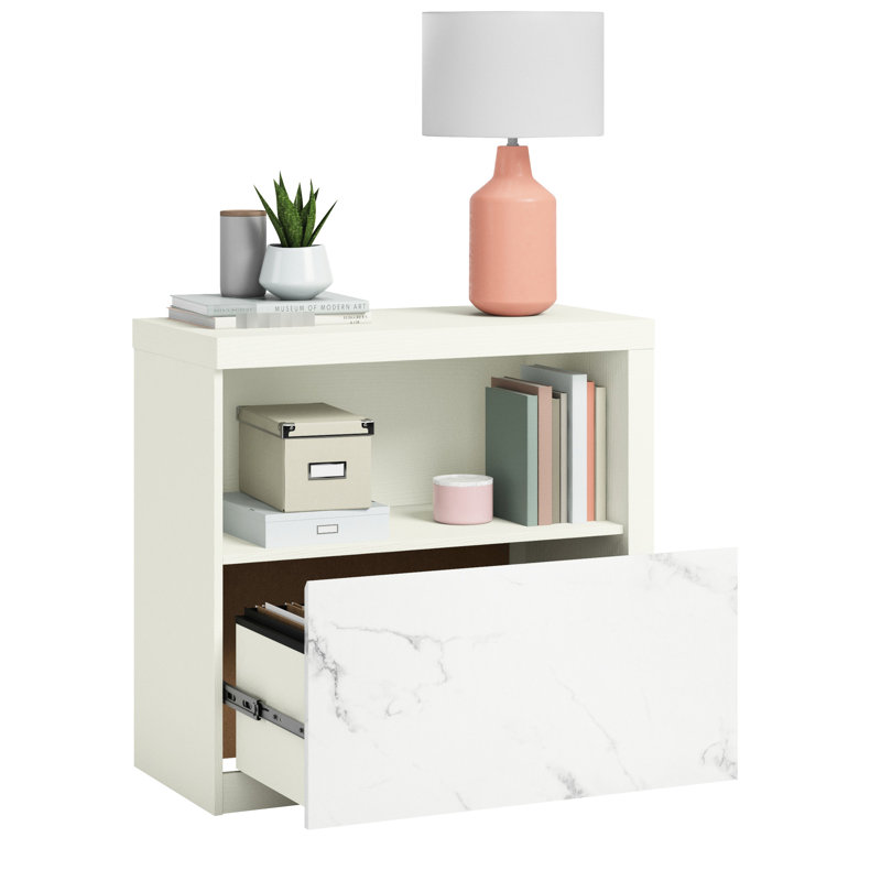 Classeur latéral blanc pour plusieurs pièces, panneaux, documents de compartiments, conception compacte, bureau et vestibule à assemblage rapide, bois d'ingénierie, rangement, dimensions, configuration