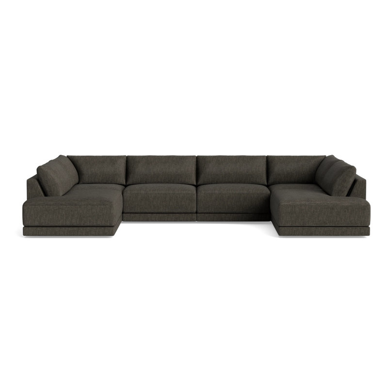 Eva Sectional, Performance Weave - Onyx