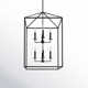 Ellis 8 Light Metal Dimmable Lantern Chandelier
