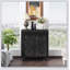 Armoire d'appoint Art avec 2 portes, buffet avec rangement décoratif patiné pour le vestibule et le salon