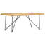 Ancheta Mango Rectangular Wood Top Dining Table-1576631948