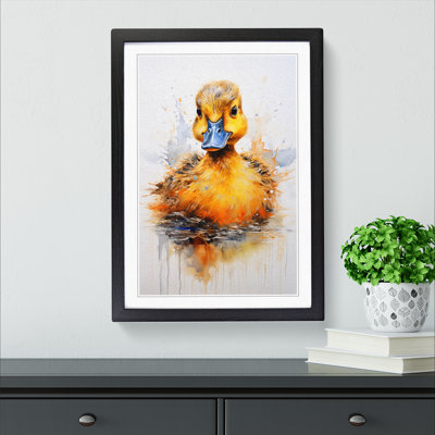 Duck Realism - Single Picture Frame Print on Wood