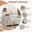 Ensemble de canapé inclinable et moderne en tissu 2 pièces avec fauteuil inclinable et causeuse-87956802