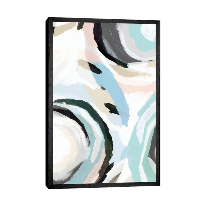 Blue Galore I by Isabelle Z - Print on Canvas, 101.6 cm H x 66.04 cm W, Black Framed