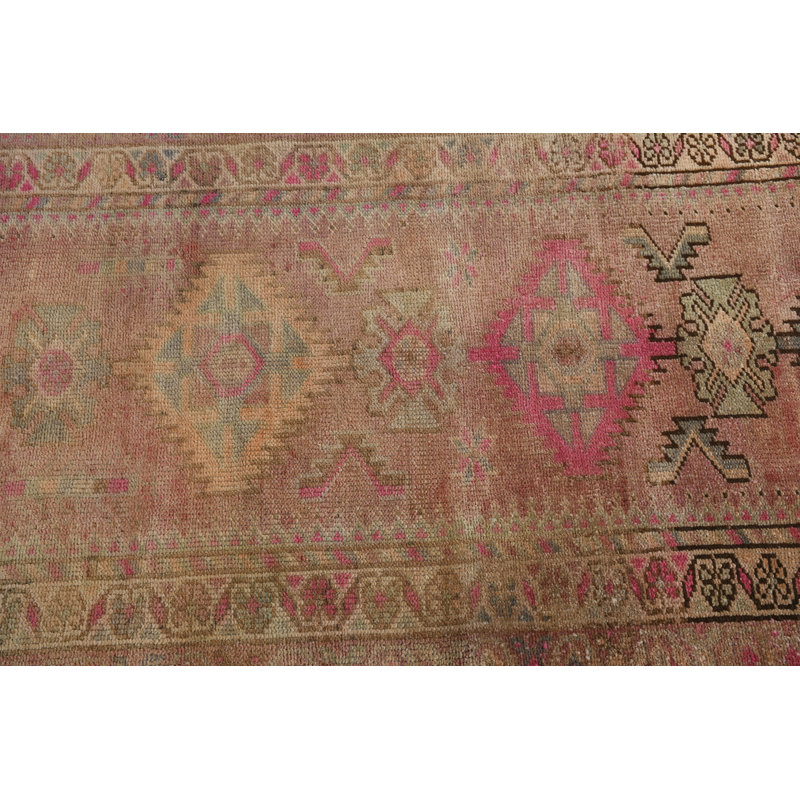 Tapis rose en laine Bohemian