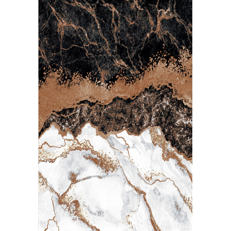 Abstract Indoor Rug, Rectangle 2'7" x 3'11"
