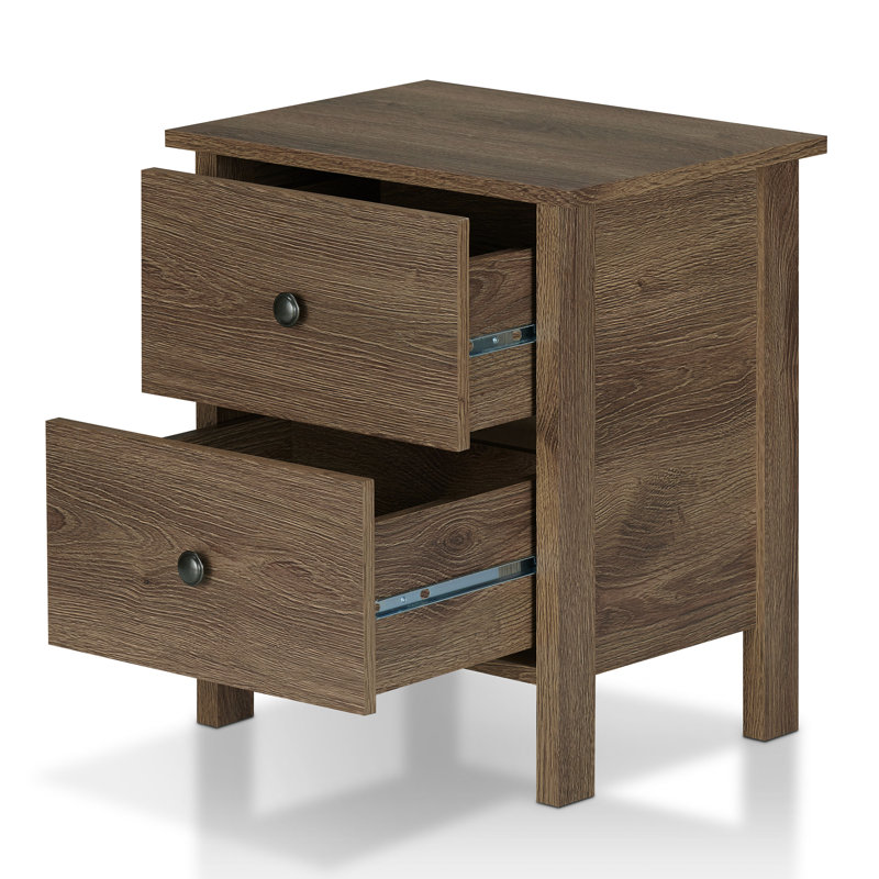 Table de chevet 2 tiroirs Altrud