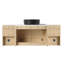 Meuble-lavabo mural 54 po avec lavabo d'art en céramique, 2 tablettes de rangement et 2 portes à fermeture en douceur