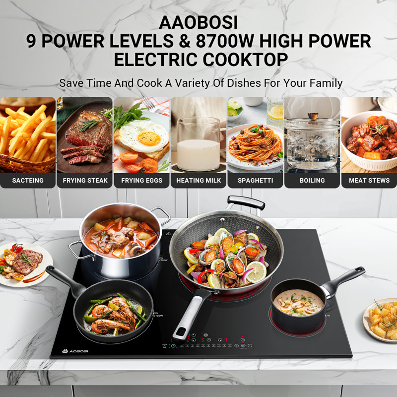 30 Inch Built-in Touch Control Electric Cooktop