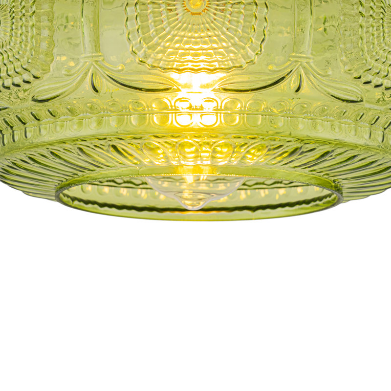 Glass Semi Flush Mount
