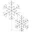 The Holiday Aisle® 6-Point Star Ice Crystal Snowflake Pair with LED Lights