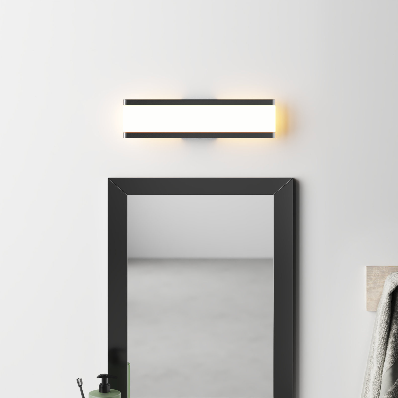 Bertrand 2 Light Frosted Dimmable LED Bath Bar