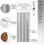 Portes accordéon pliables en PVC 36 po Studio Series, noyer-130917982-130917984