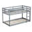Twin Over Twin Solid Wood Bunk Beds With Ladder-671389105