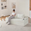 Causeuse surdimensionnée convertible en nuage avec porte-gobelets et rangement latéral 70,7 po Corduroy 2-en-1 Futon-215312258