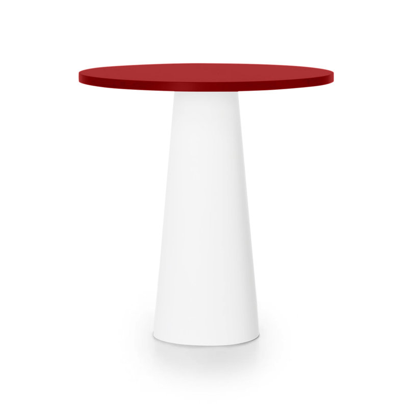 Container Round Dining Table, Red, White