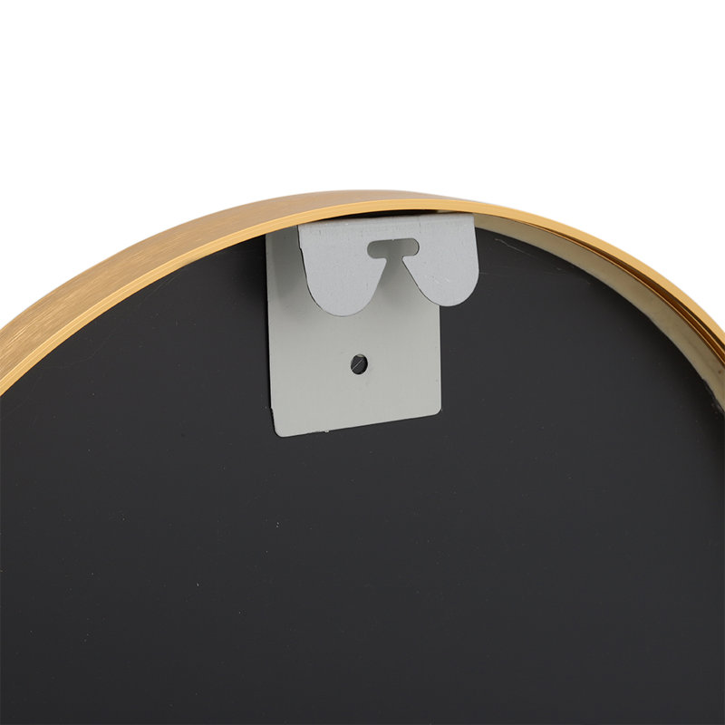 Lottie Oval Metal Framed Wall Mounted Full Length Mirror, Gold, 120cm x 40cm