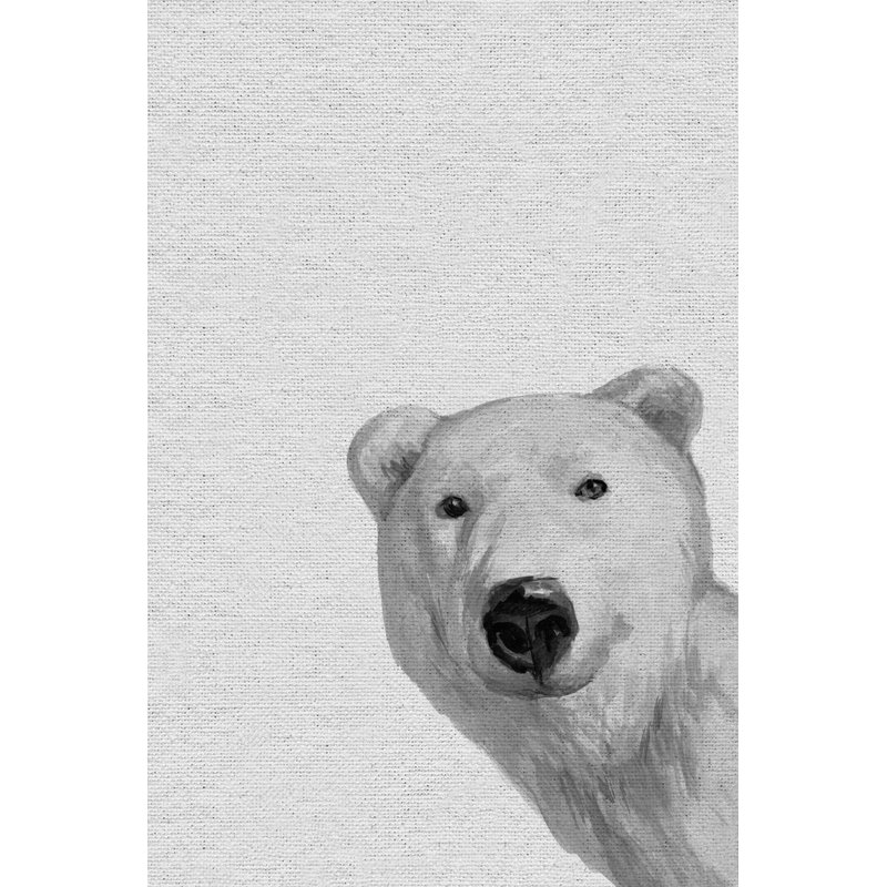 What Up Bear? - Wrapped Canvas Painting, 76 cm H x 51 cm W x 3 cm D