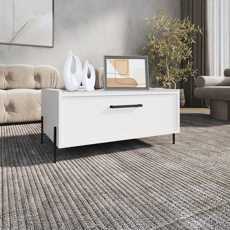 Table basse 15,6 po Sleek, Blanc