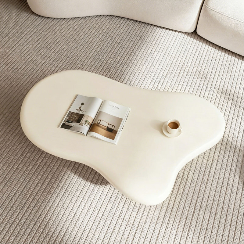 Table basse Cloud, table basse moderne en bois pour le salon, tables d'appoint avec 3 pieds, petites tables de thé pour le balcon, le patio, la chambre à coucher