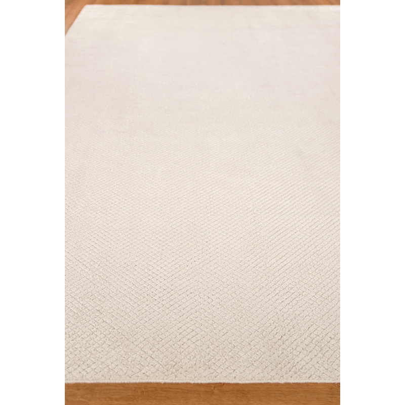 Pearl Geometric Area Rug in Ivory, Rectangle 2' x 3'