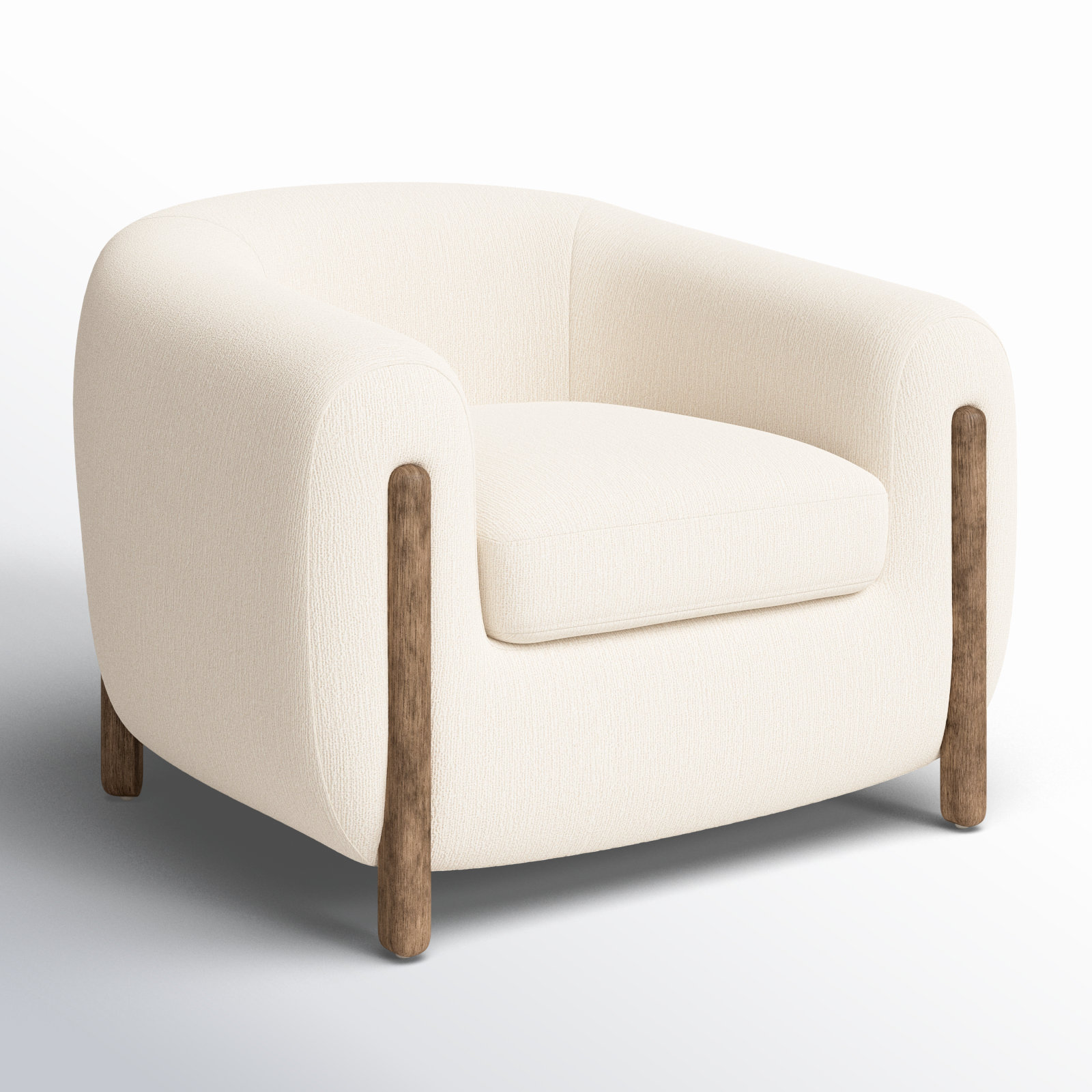 Amaryllis Barrel Chair, Kerbey Ivory