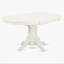 Ensemble de table de salle à manger 5 pièces moderne comprenant une table ovale en bois avec rallonge papillon et 4 chaises de salle à manger, lin blanc-1810048203-1796787919-1854146890