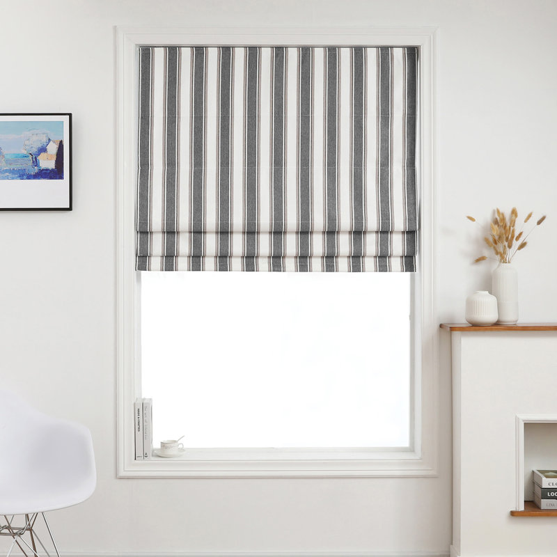 Rideau occultant 100% polyester, L 27 po x L 64 po, Poivre