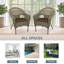 Chaise de patio à dîner avec coussins simple Watts-37026436-37026434