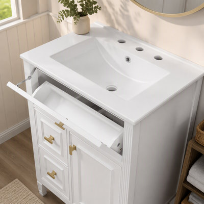 Meuble-lavabo de 30 po avec lavabo et rangement intelligent