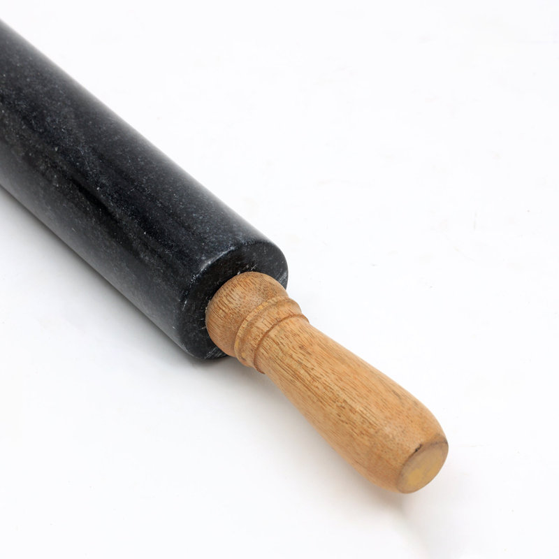 Canora Grey Wood Rolling Pin, Black