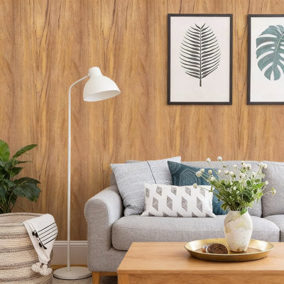 Peel And Stick Wallpaper Roll, Wood Grain Vinyl Film For Furniture, Cabinets, Shelves, And Walls, Self-Adhesive Waterproof And Removable Surface Protection, Easy To Install And Clean