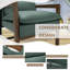 Dentrell 26,5 po de large capitonné-819630873